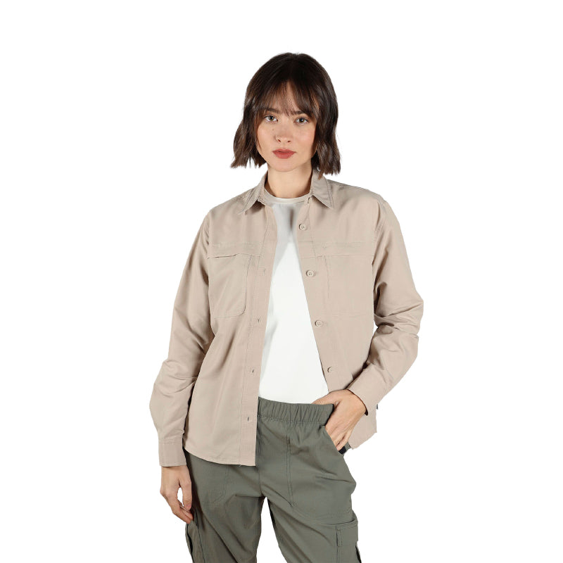 Camisa Rainier Ripstop Manga Larga Mujer