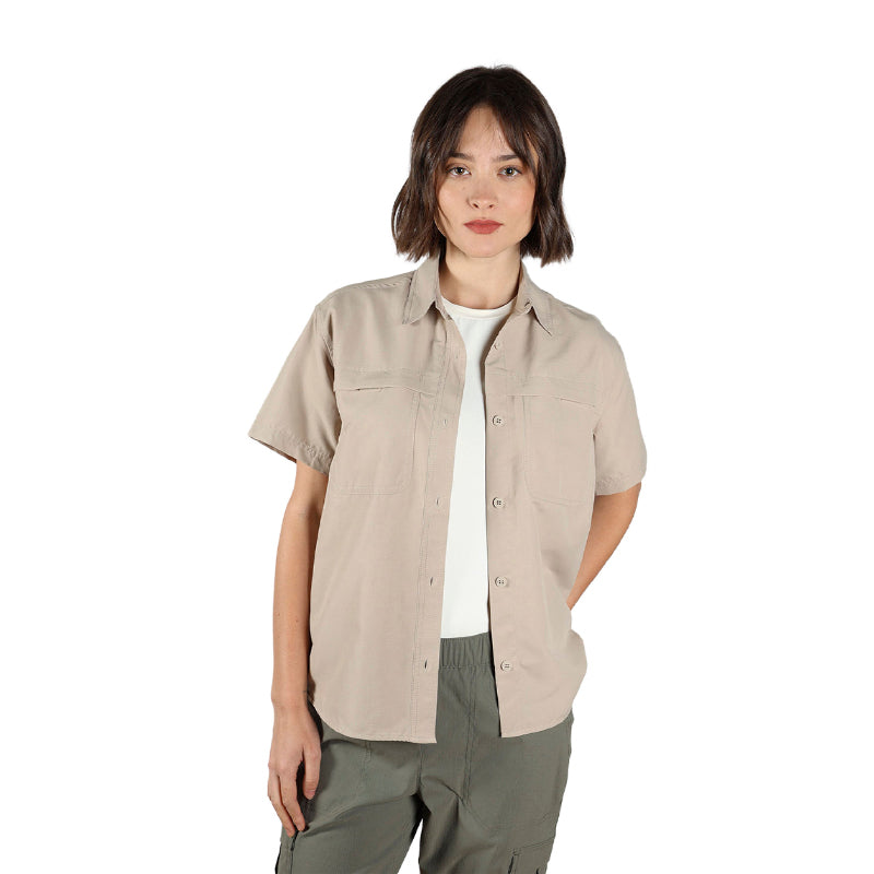 Camisa Rainier Ripstop Manga Corta Mujer