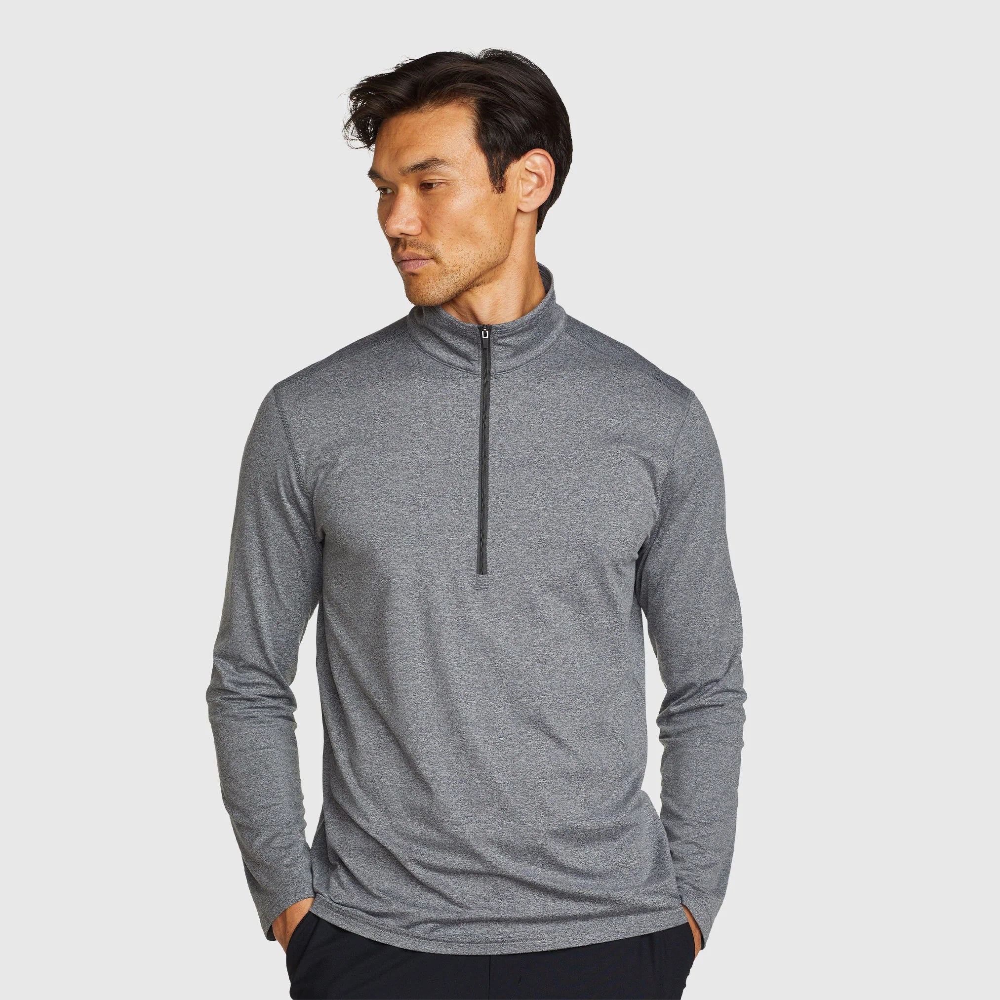 Sudadera Mtn Trek Cuello Mock Hombre